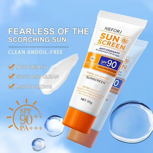 50g*2 Sunscreen SPF 90 Anti-Oxidant Protection Covering Sunscreen for One 50g